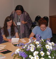 Our classmate Melissa Kim Mosher taught watercolor techniques at a 